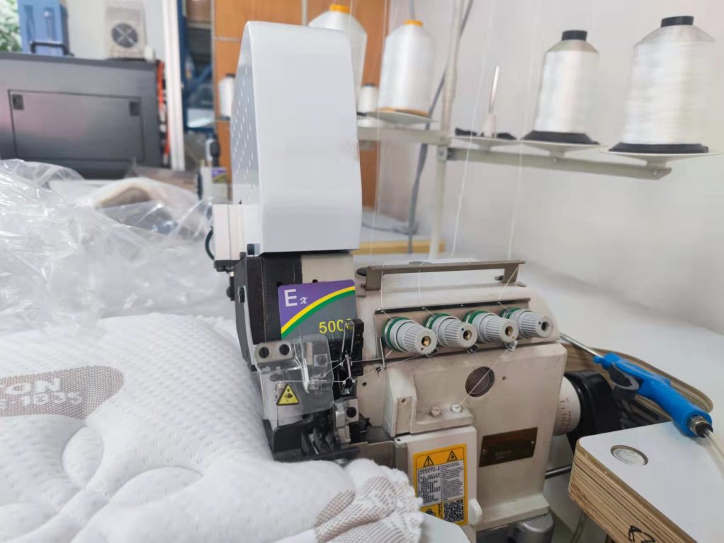 Mattress Overlock Sewing Machine Blowing Table Weitu Mattress Machine