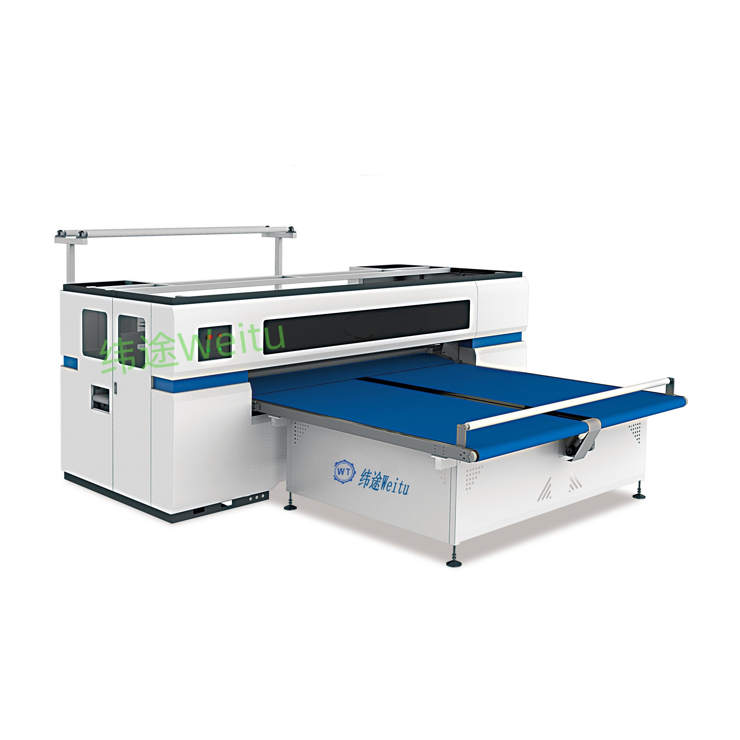 Mattress Quilting Fabric 4 Side High Precision Cutting Hemming Machine Line