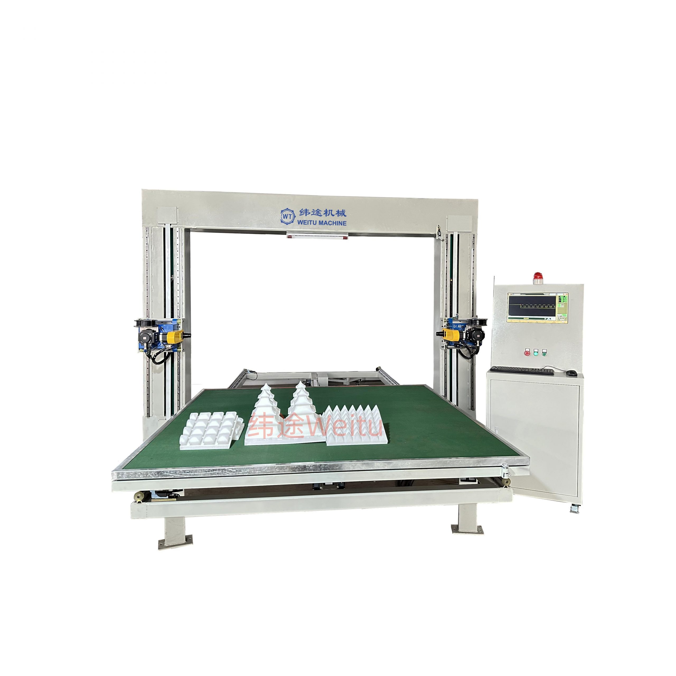 CNC FOAM Horizontal And Vertical Oscillating Blade Cutting Machine