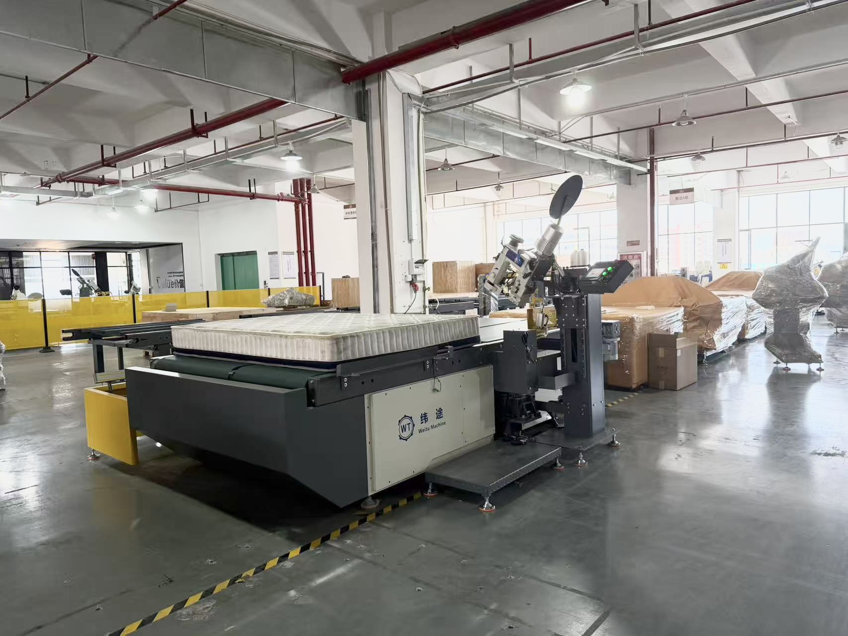 automatic mattress closing machine orders upgade show